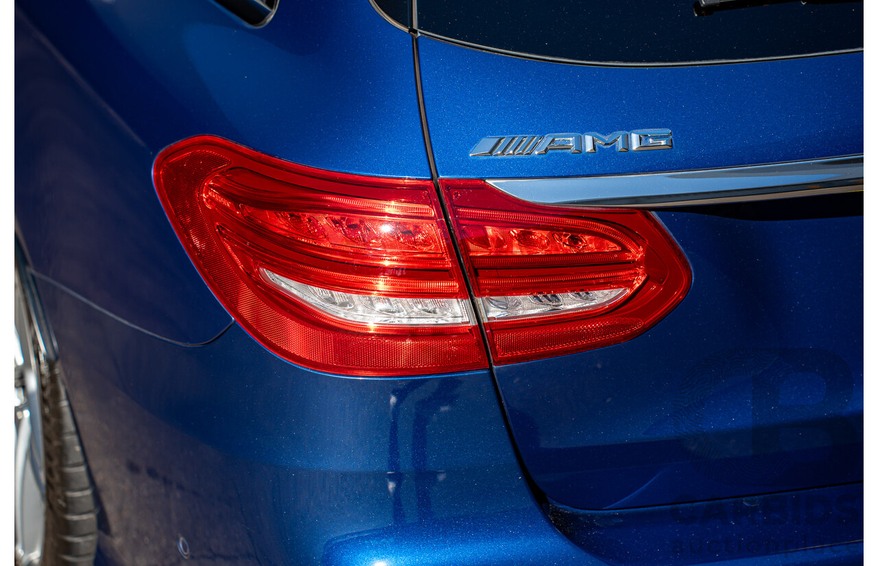 7/2015 Mercedes-Benz C63 AMG S 205 4d Wagon Brilliant Blue Metallic Twin Turbo V8 4.0L