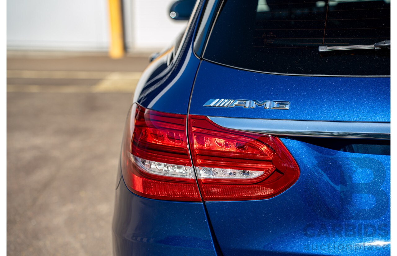 7/2015 Mercedes-Benz C63 AMG S 205 4d Wagon Brilliant Blue Metallic Twin Turbo V8 4.0L