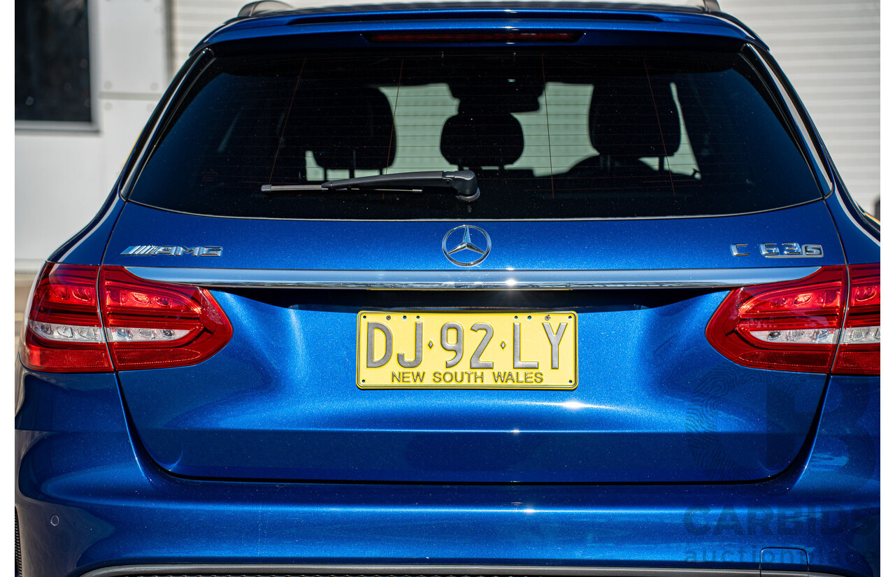 7/2015 Mercedes-Benz C63 AMG S 205 4d Wagon Brilliant Blue Metallic Twin Turbo V8 4.0L