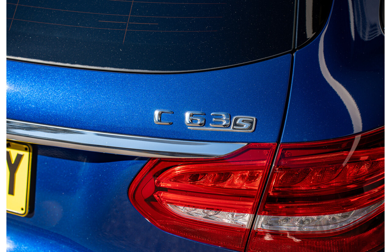 7/2015 Mercedes-Benz C63 AMG S 205 4d Wagon Brilliant Blue Metallic Twin Turbo V8 4.0L