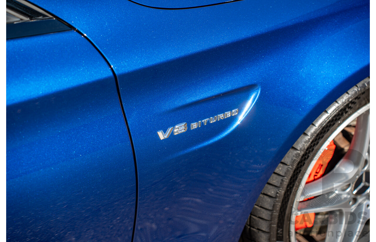 7/2015 Mercedes-Benz C63 AMG S 205 4d Wagon Brilliant Blue Metallic Twin Turbo V8 4.0L