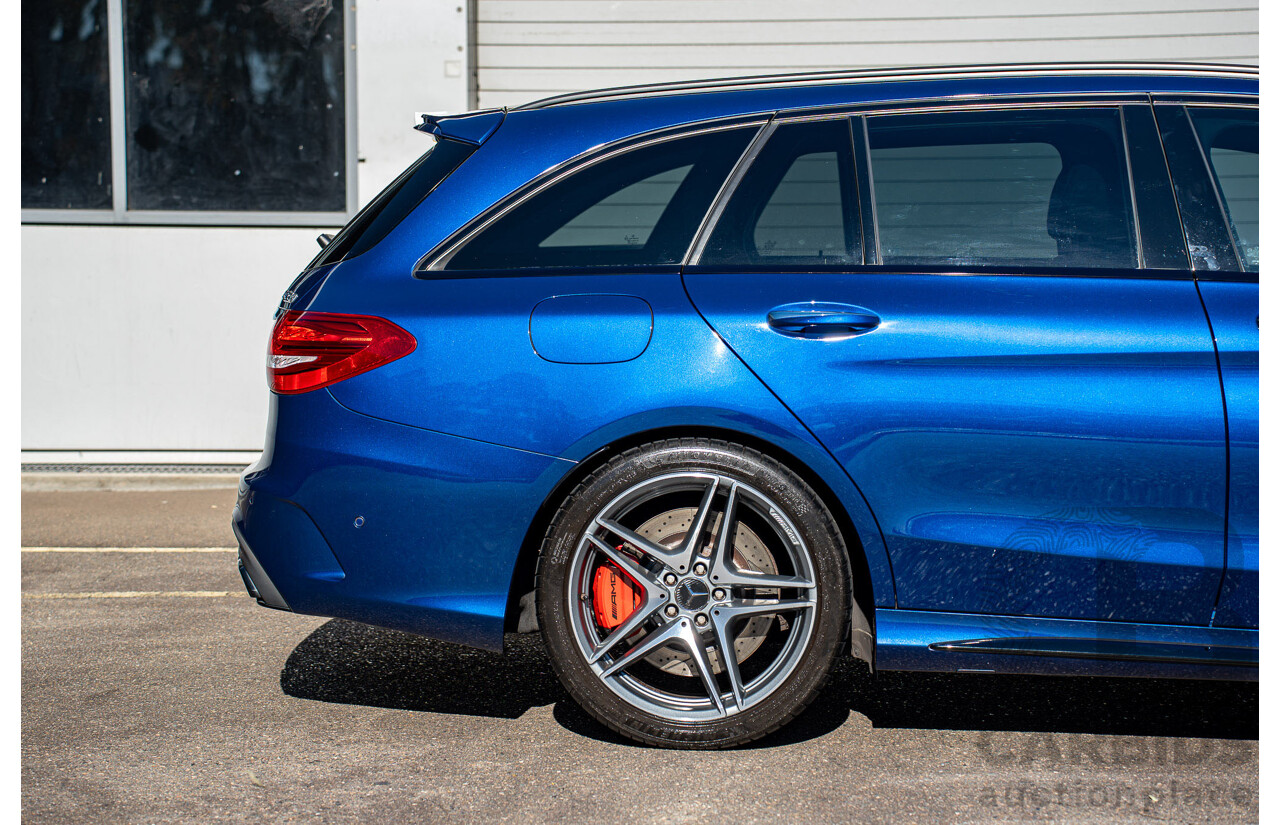 7/2015 Mercedes-Benz C63 AMG S 205 4d Wagon Brilliant Blue Metallic Twin Turbo V8 4.0L