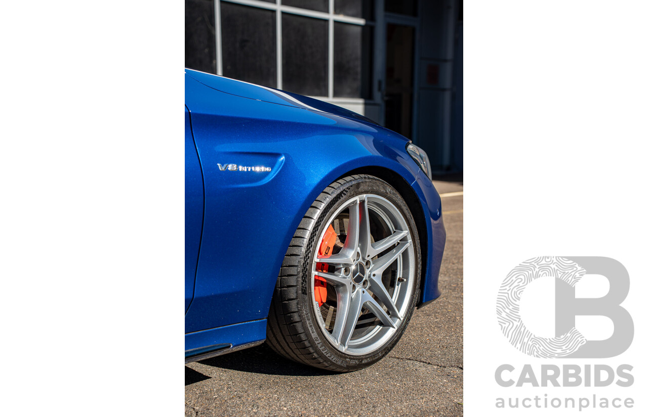 7/2015 Mercedes-Benz C63 AMG S 205 4d Wagon Brilliant Blue Metallic Twin Turbo V8 4.0L