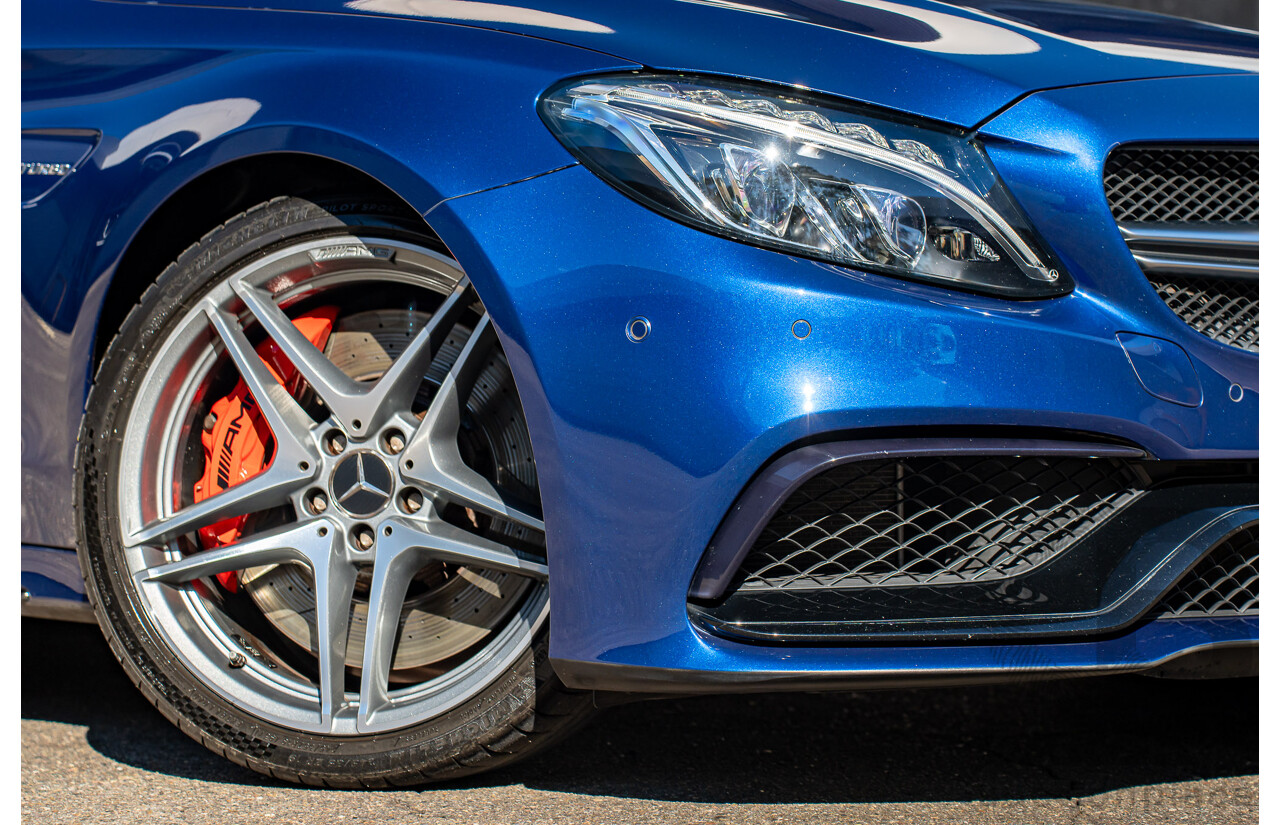 7/2015 Mercedes-Benz C63 AMG S 205 4d Wagon Brilliant Blue Metallic Twin Turbo V8 4.0L