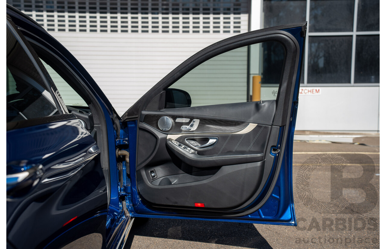 7/2015 Mercedes-Benz C63 AMG S 205 4d Wagon Brilliant Blue Metallic Twin Turbo V8 4.0L