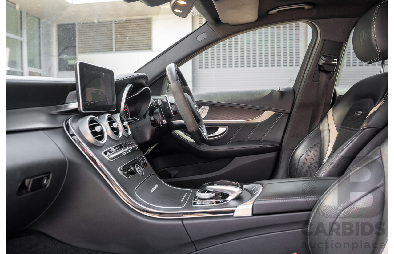 7/2015 Mercedes-Benz C63 AMG S 205 4d Wagon Brilliant Blue Metallic Twin Turbo V8 4.0L