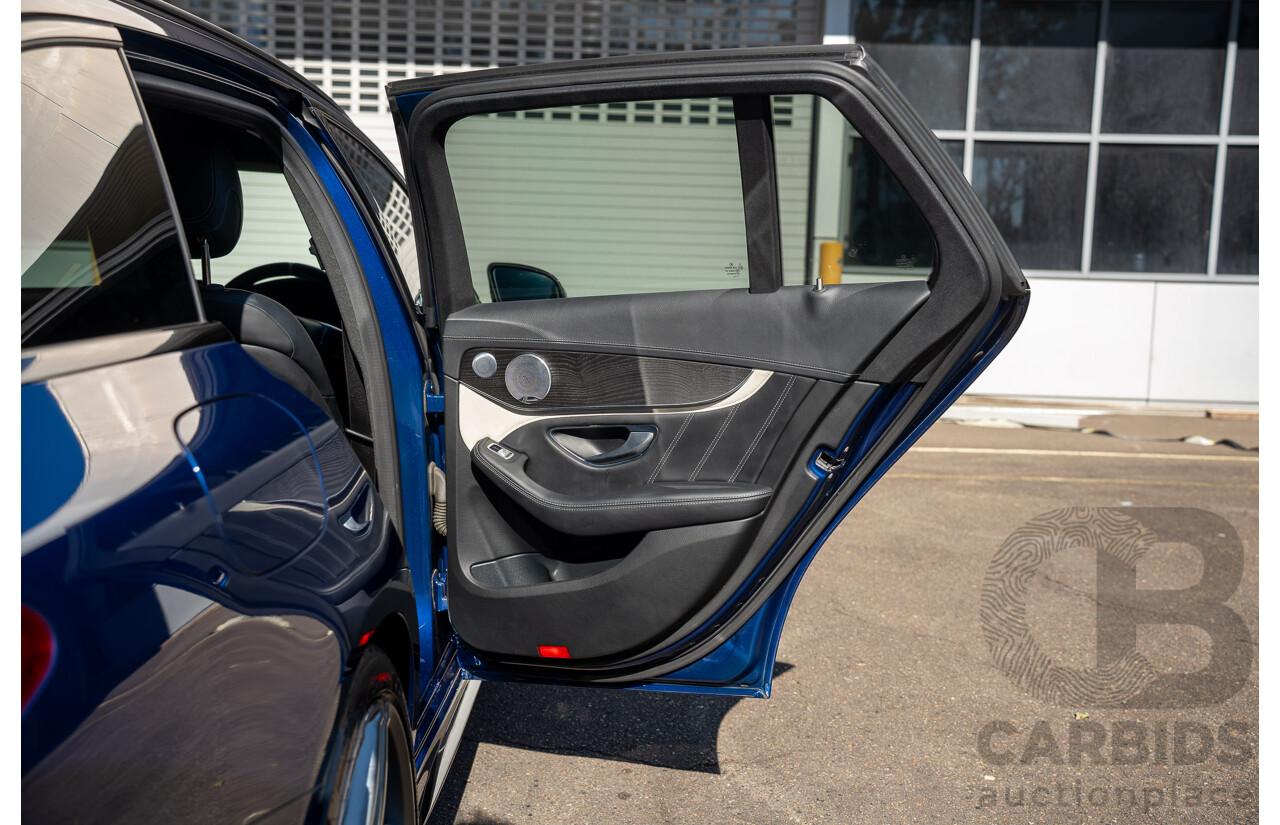 7/2015 Mercedes-Benz C63 AMG S 205 4d Wagon Brilliant Blue Metallic Twin Turbo V8 4.0L