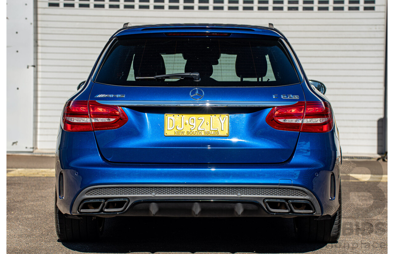 7/2015 Mercedes-Benz C63 AMG S 205 4d Wagon Brilliant Blue Metallic Twin Turbo V8 4.0L
