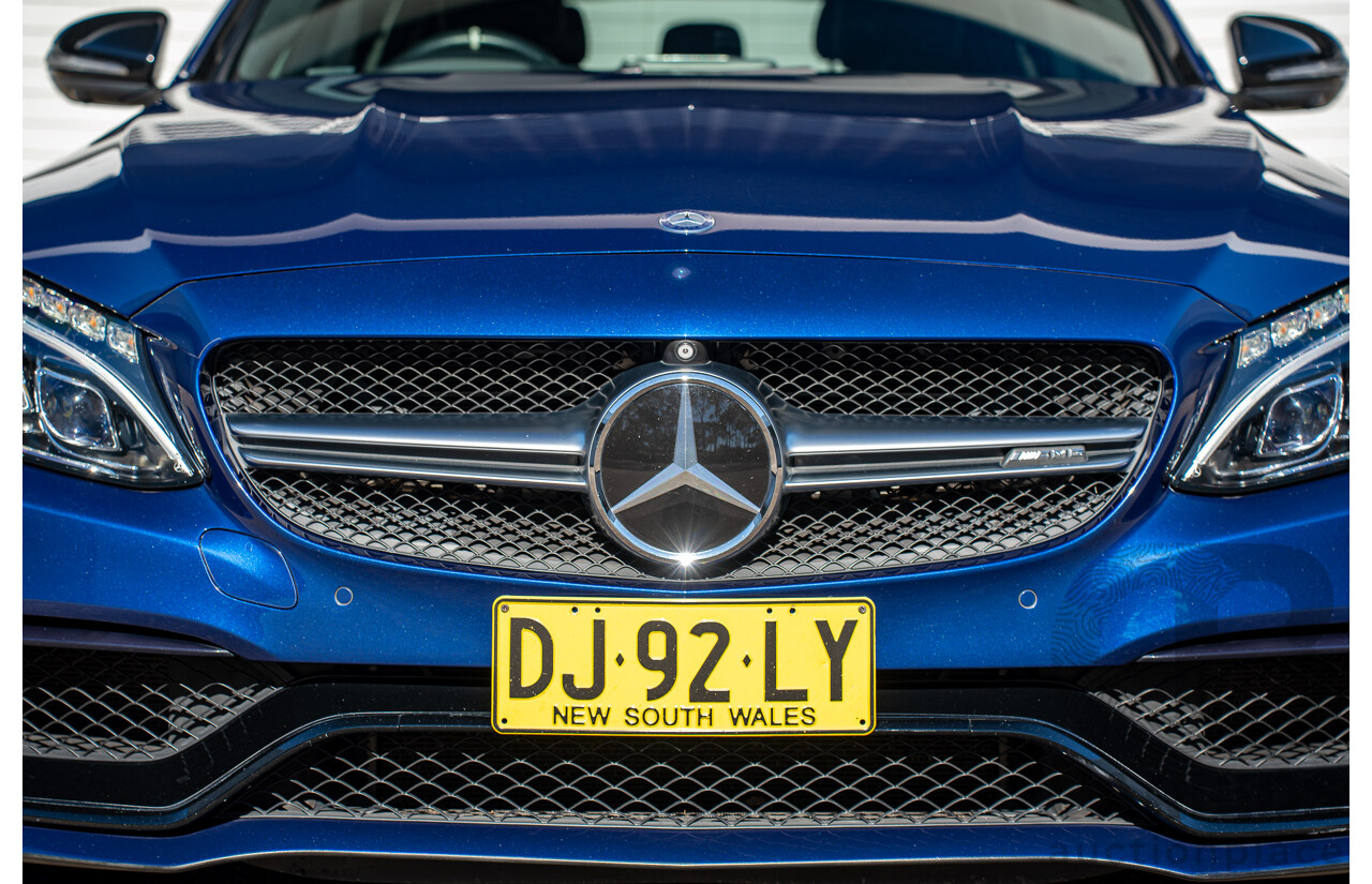 7/2015 Mercedes-Benz C63 AMG S 205 4d Wagon Brilliant Blue Metallic Twin Turbo V8 4.0L
