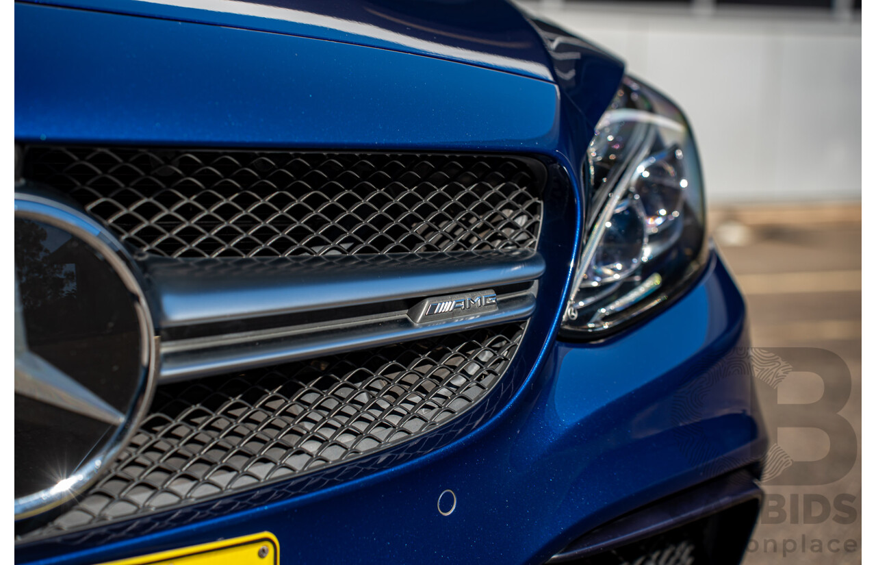 7/2015 Mercedes-Benz C63 AMG S 205 4d Wagon Brilliant Blue Metallic Twin Turbo V8 4.0L