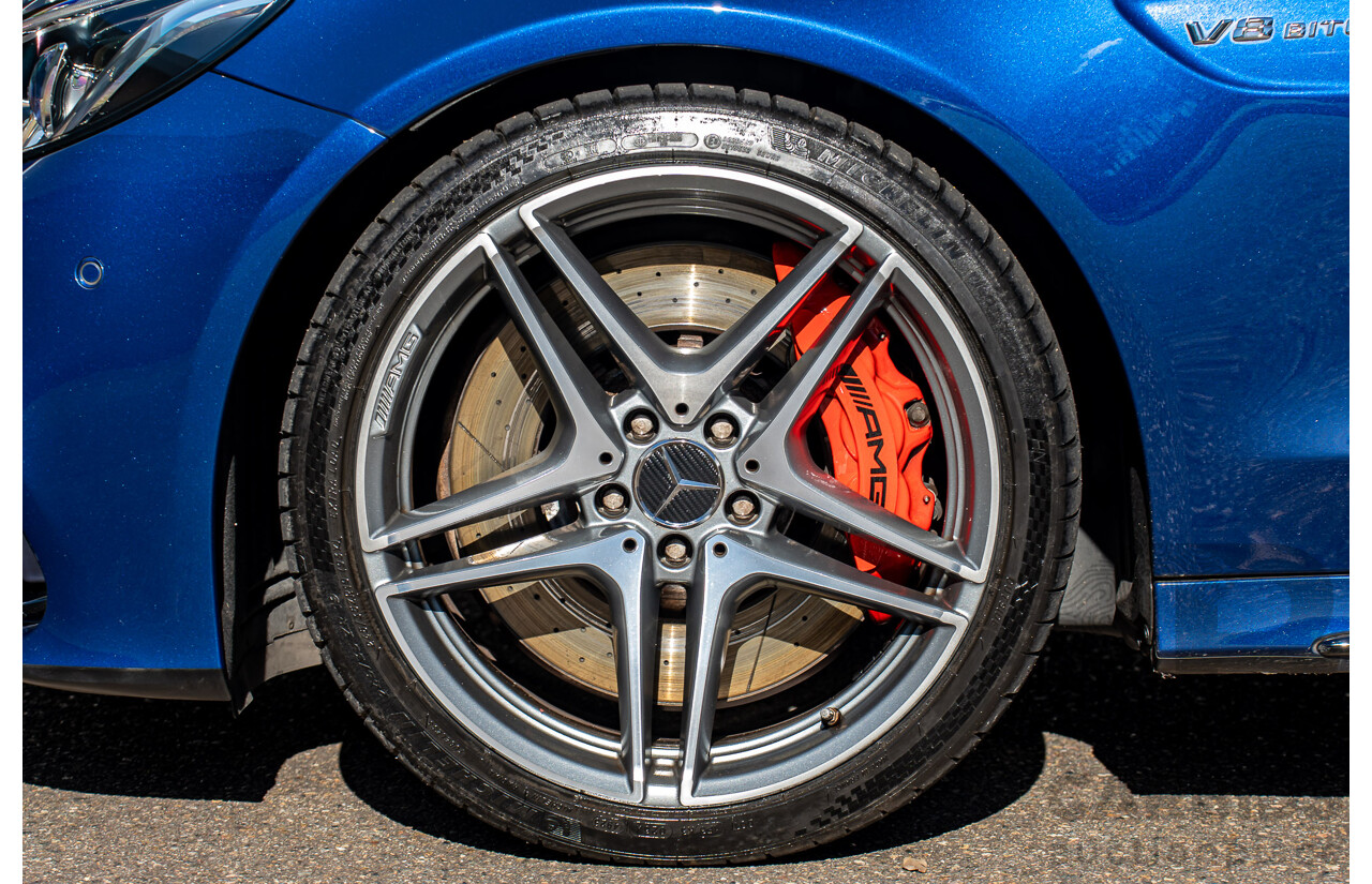 7/2015 Mercedes-Benz C63 AMG S 205 4d Wagon Brilliant Blue Metallic Twin Turbo V8 4.0L