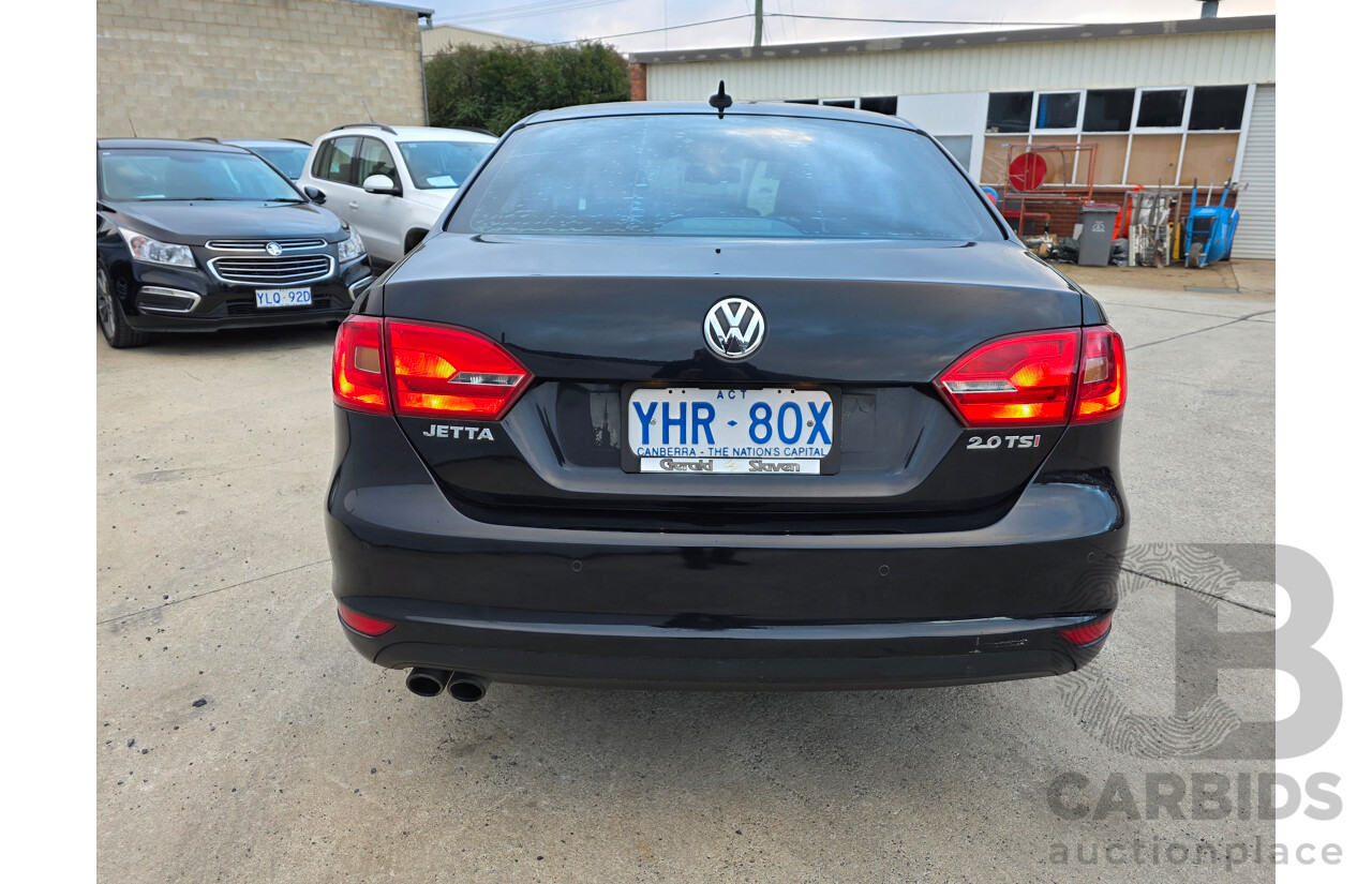 11/2011 Volkswagen Jetta 147 TSI Highline 1KM MY10 4d Sedan Black 2.0L