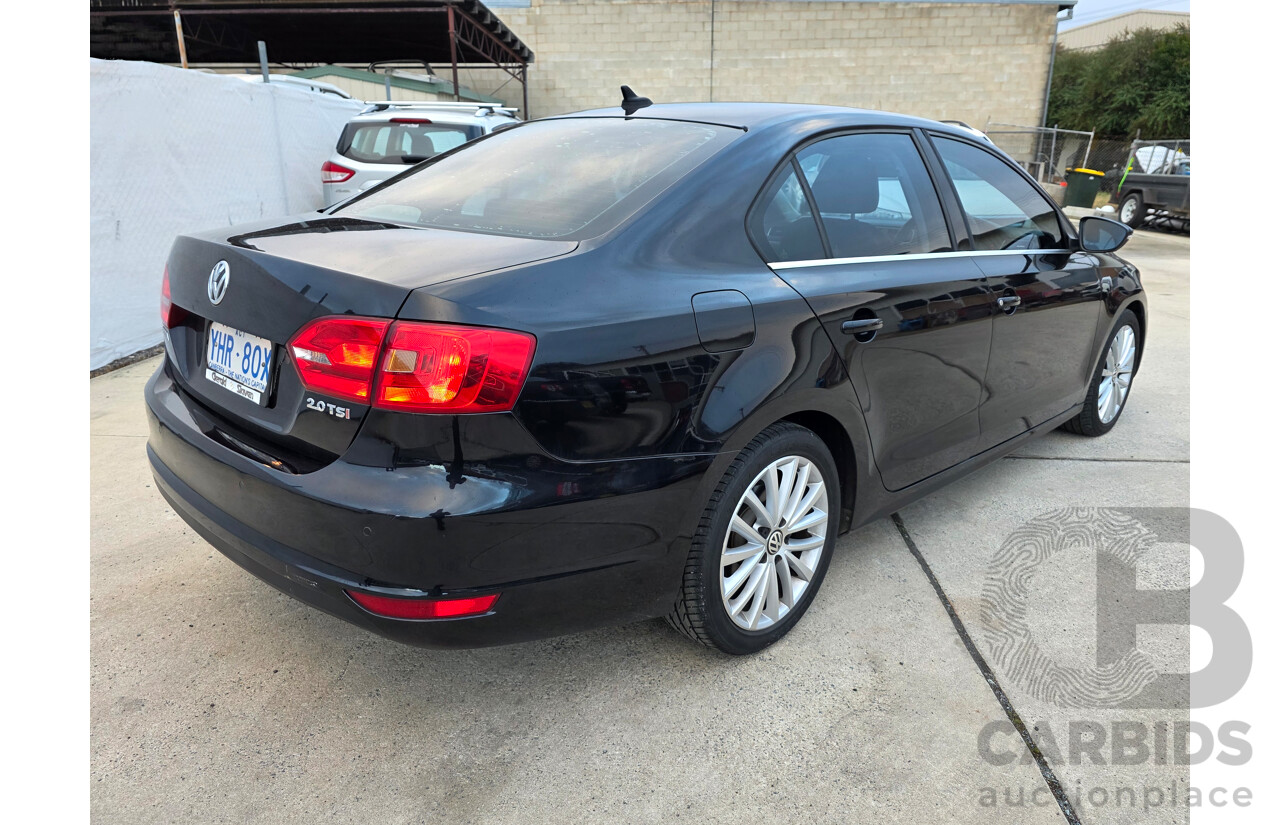 11/2011 Volkswagen Jetta 147 TSI Highline 1KM MY10 4d Sedan Black 2.0L