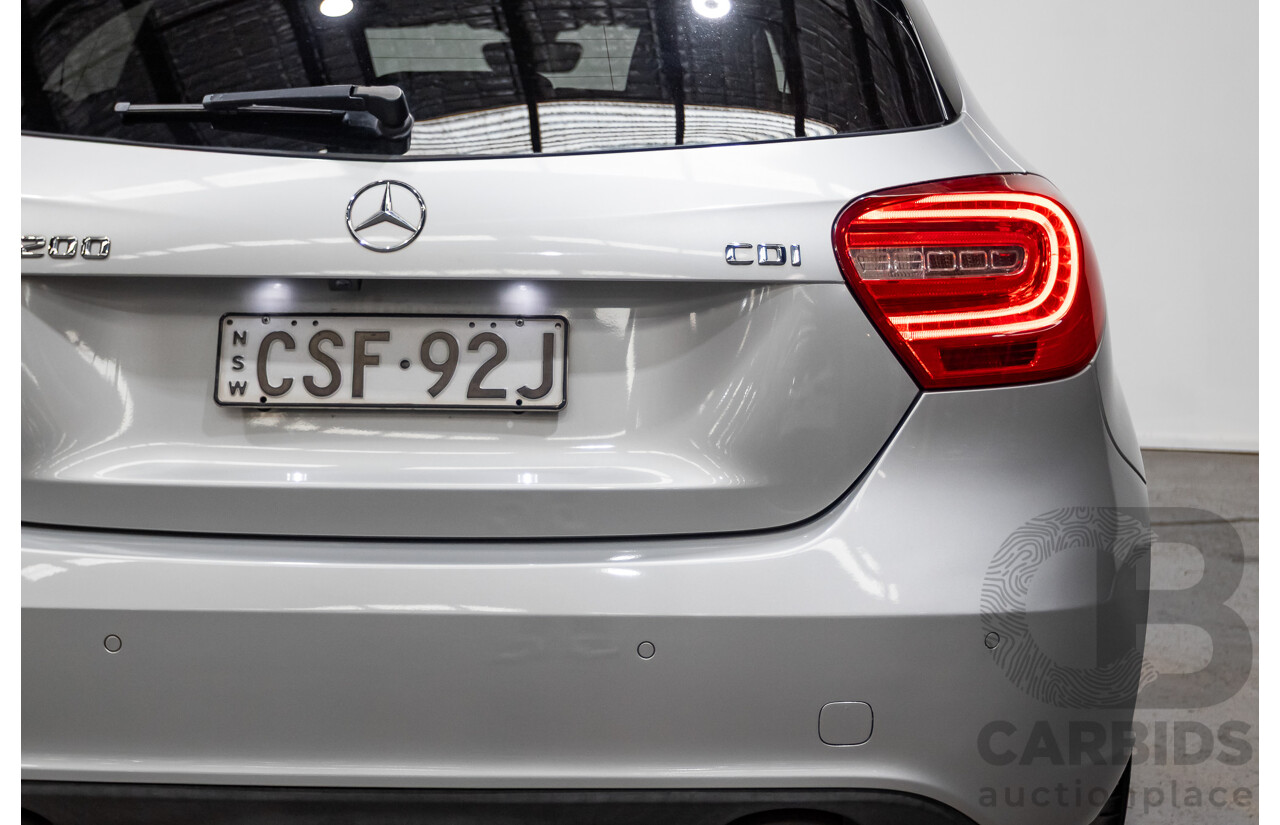 3/2014 Mercedes-Benz A200 CDI 176 MY14 5d Hatchback Polar Silver Metallic Turbo Diesel 2.1L