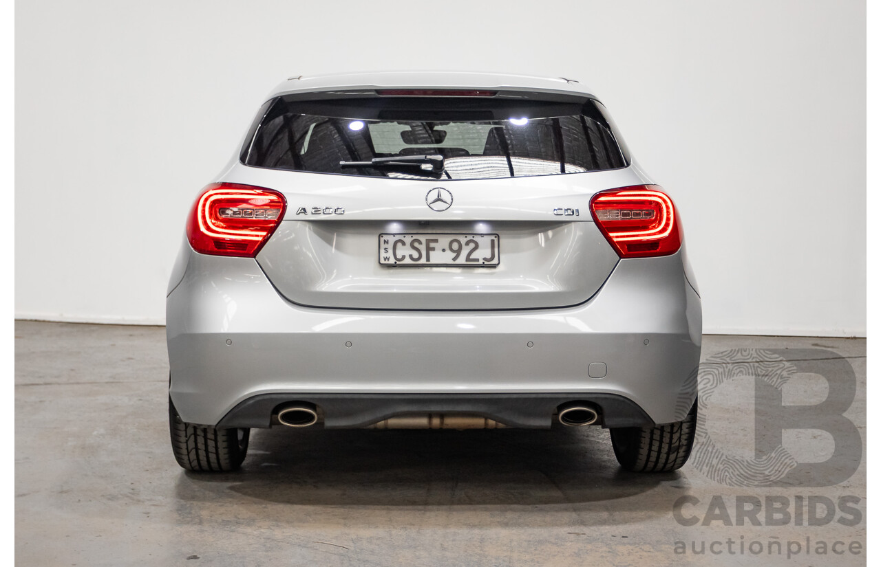 3/2014 Mercedes-Benz A200 CDI 176 MY14 5d Hatchback Polar Silver Metallic Turbo Diesel 2.1L