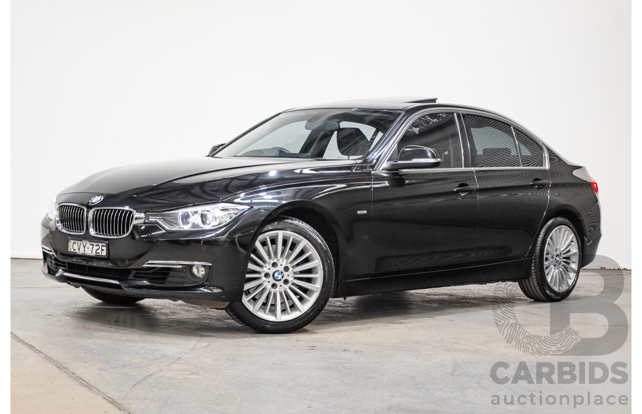 8/2014 BMW 328i Luxury Line F30 MY14 4d Sedan Black Sapphire Metallic Turbo 2.0L