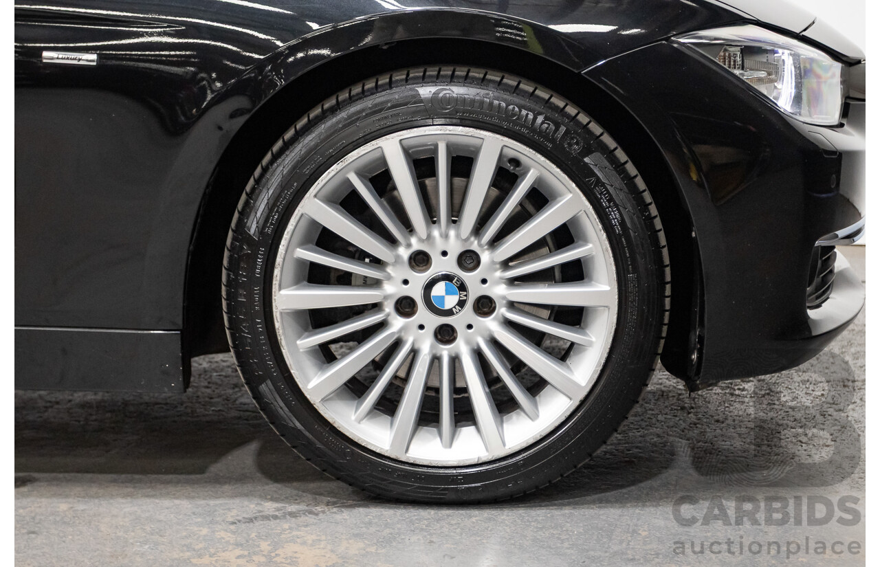 8/2014 BMW 328i Luxury Line F30 MY14 4d Sedan Black Sapphire Metallic Turbo 2.0L
