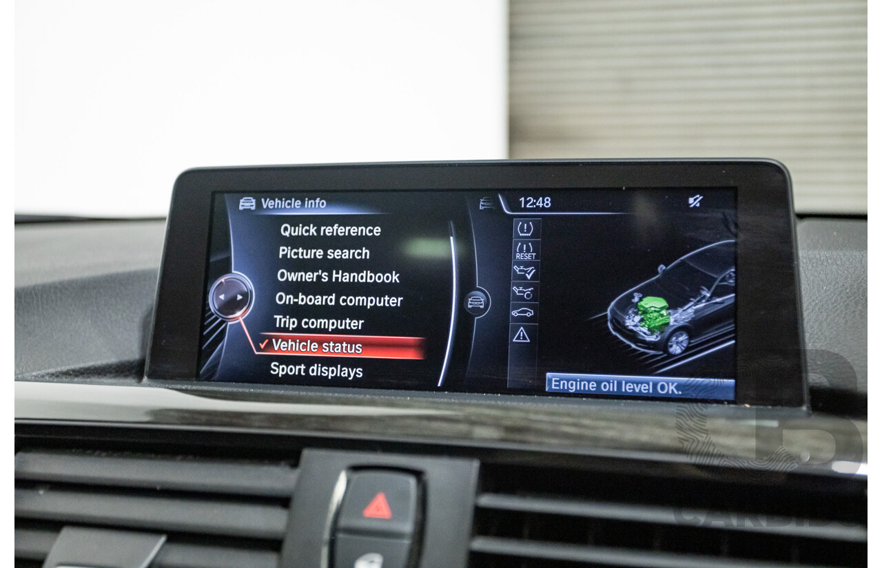 8/2014 BMW 328i Luxury Line F30 MY14 4d Sedan Black Sapphire Metallic Turbo 2.0L