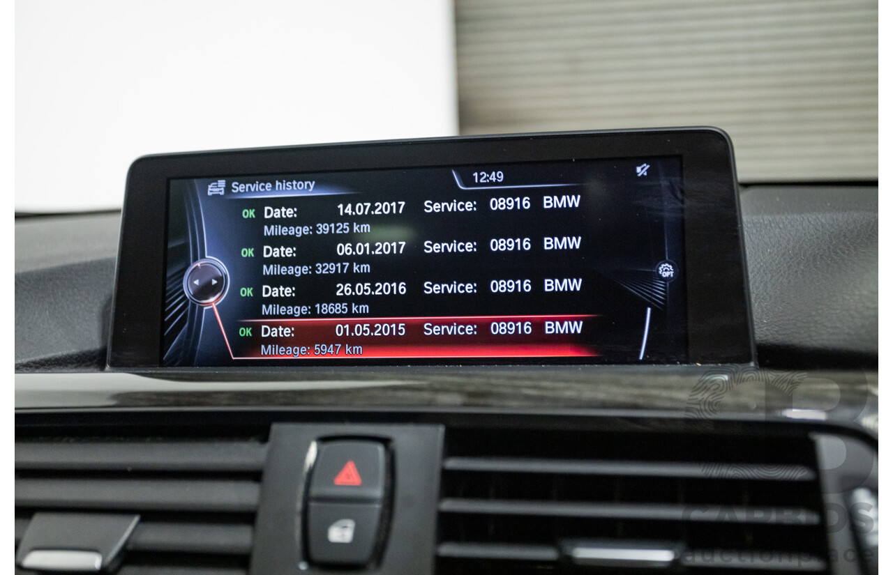 8/2014 BMW 328i Luxury Line F30 MY14 4d Sedan Black Sapphire Metallic Turbo 2.0L