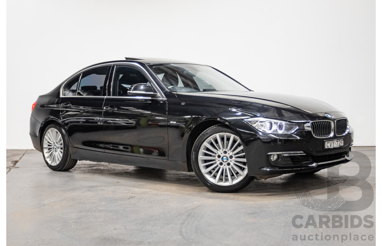 8/2014 BMW 328i Luxury Line F30 MY14 4d Sedan Black Sapphire Metallic Turbo 2.0L