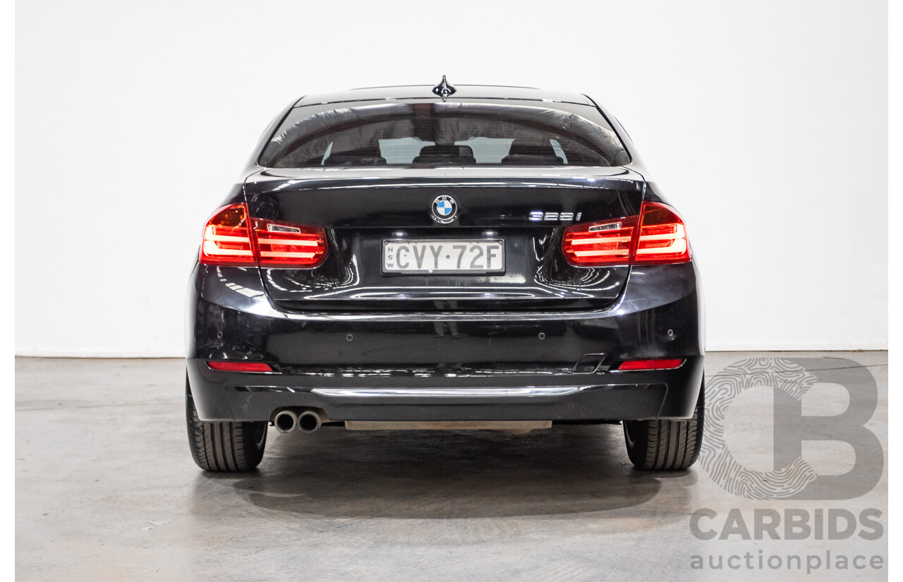 8/2014 BMW 328i Luxury Line F30 MY14 4d Sedan Black Sapphire Metallic Turbo 2.0L