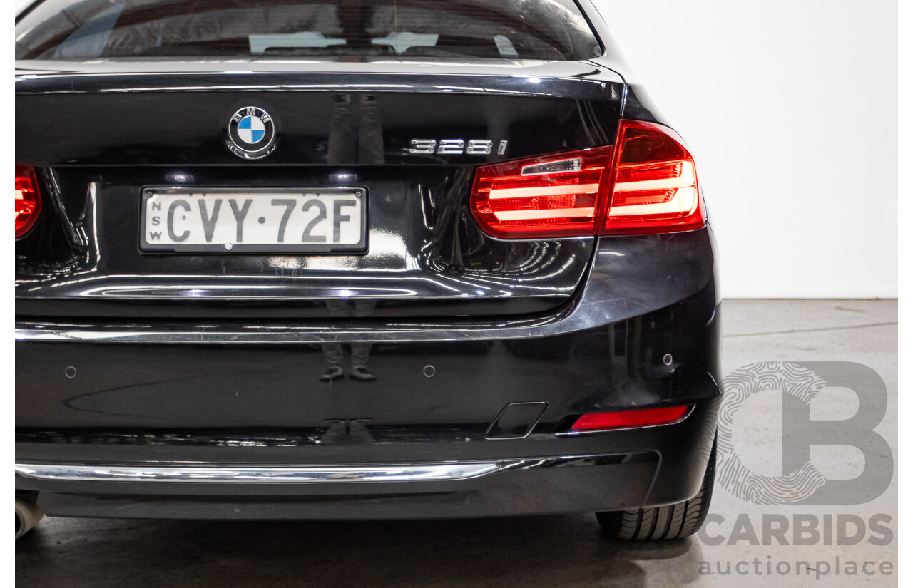 8/2014 BMW 328i Luxury Line F30 MY14 4d Sedan Black Sapphire Metallic Turbo 2.0L