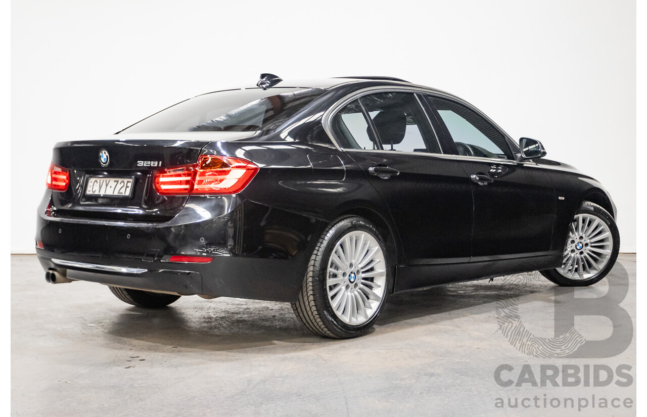 8/2014 BMW 328i Luxury Line F30 MY14 4d Sedan Black Sapphire Metallic Turbo 2.0L