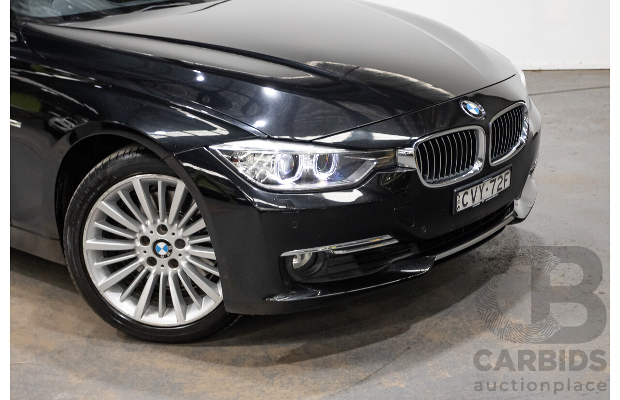 8/2014 BMW 328i Luxury Line F30 MY14 4d Sedan Black Sapphire Metallic Turbo 2.0L