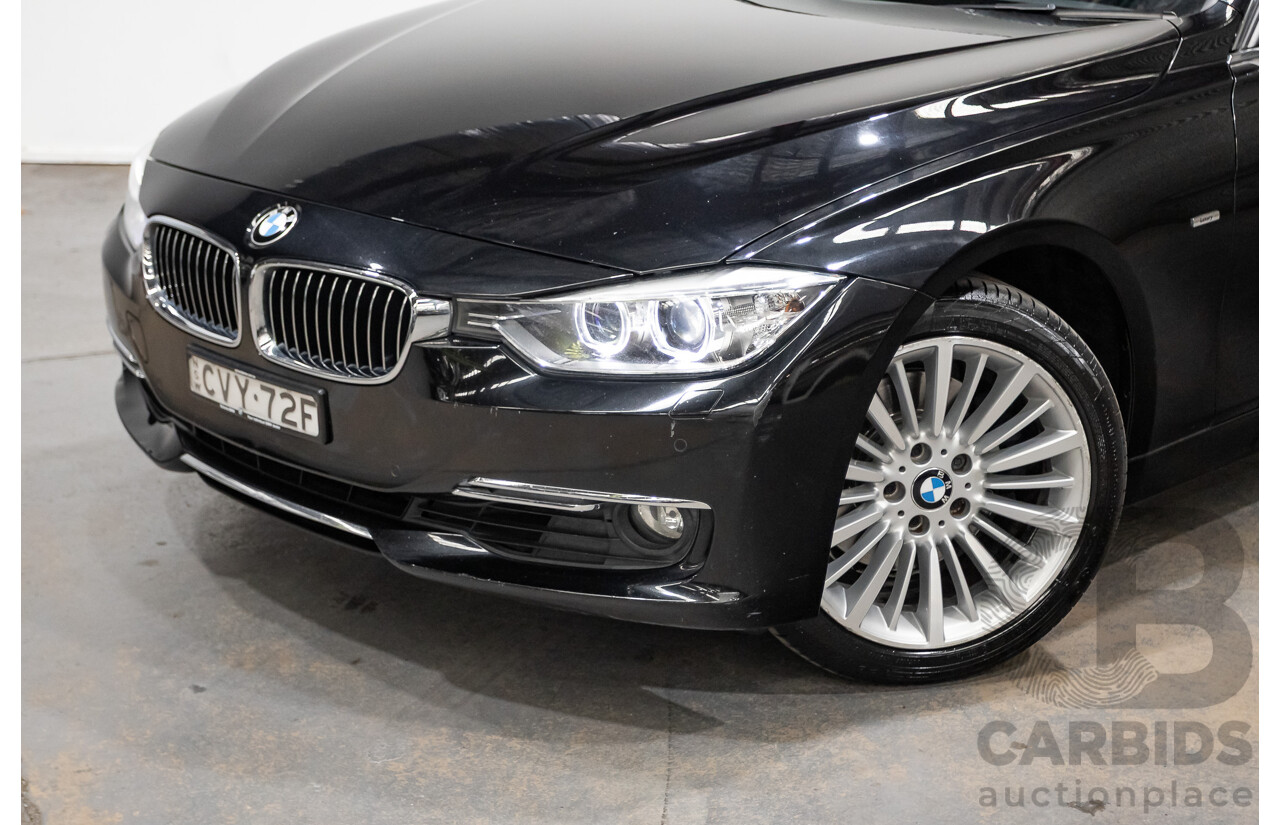 8/2014 BMW 328i Luxury Line F30 MY14 4d Sedan Black Sapphire Metallic Turbo 2.0L