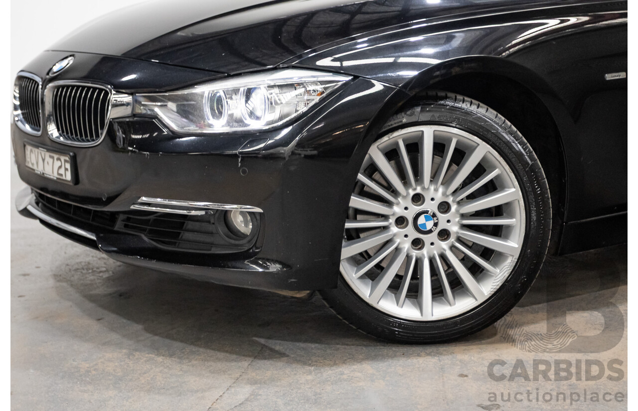 8/2014 BMW 328i Luxury Line F30 MY14 4d Sedan Black Sapphire Metallic Turbo 2.0L