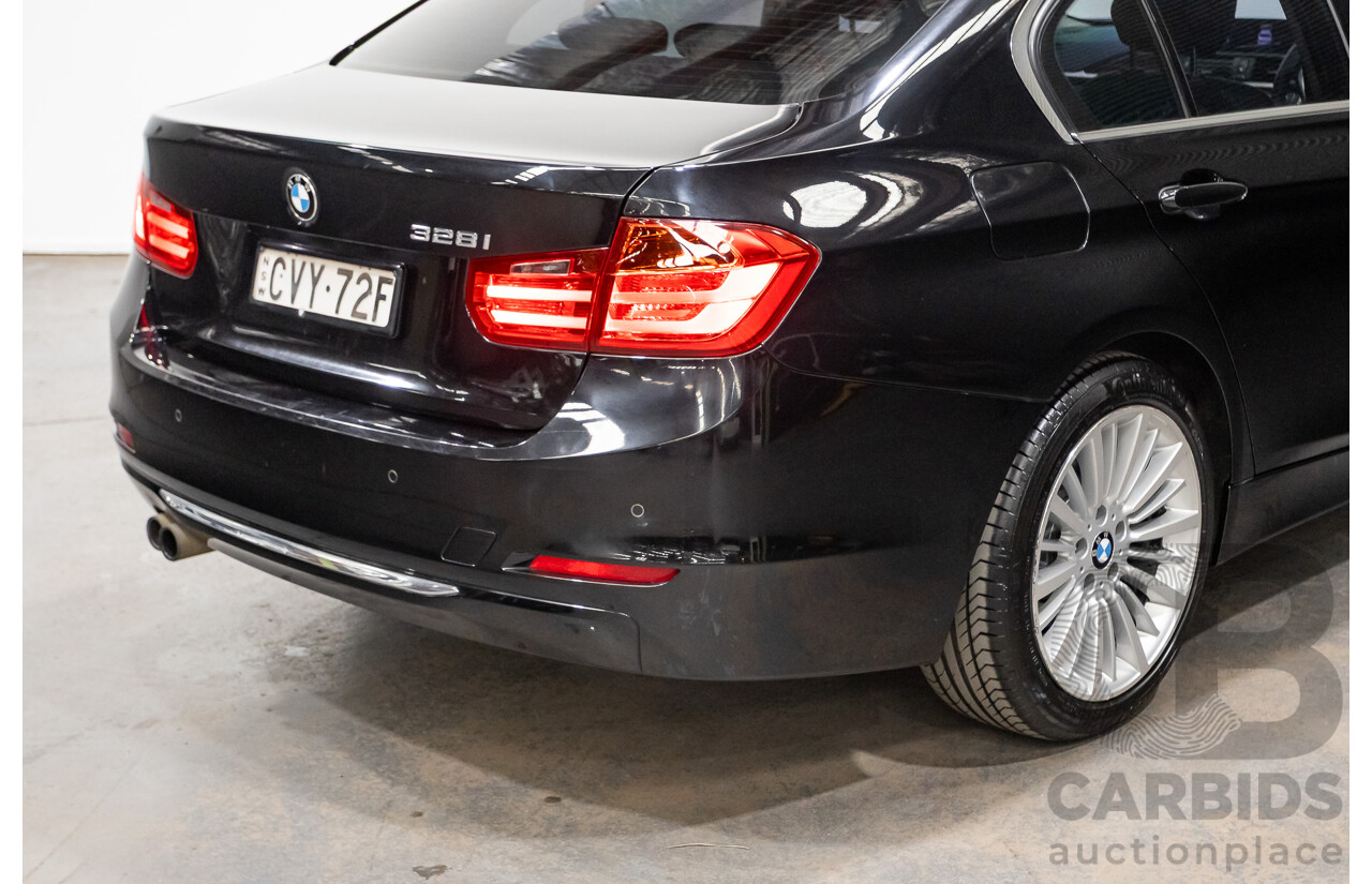 8/2014 BMW 328i Luxury Line F30 MY14 4d Sedan Black Sapphire Metallic Turbo 2.0L