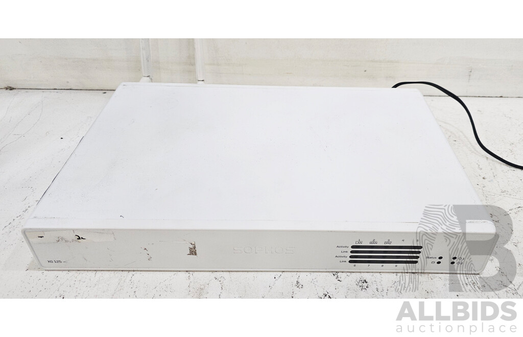Sophos XG-125 Network Security/Firewall Appliance w/ Power Supply