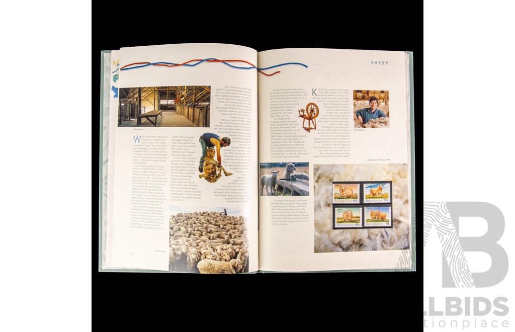Three Australian Annual Stamp Albums Including 1988, 1989, 1990 - Face Value $114