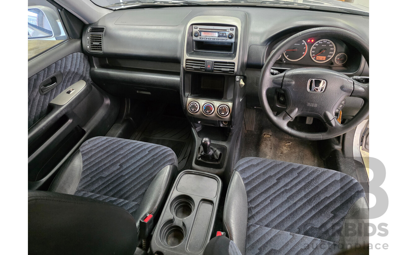 5/2004 Honda CRV (4x4) Sport MY04 4d Wagon Silver 2.4L