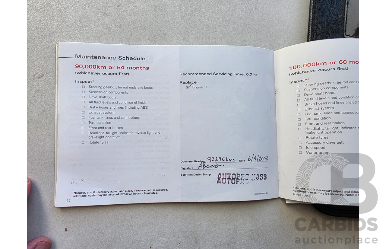 5/2004 Honda CRV (4x4) Sport MY04 4d Wagon Silver 2.4L