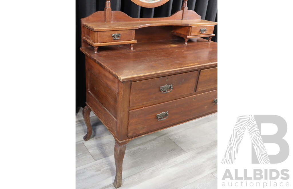 Late Edwardian Mirrored Back Dresser