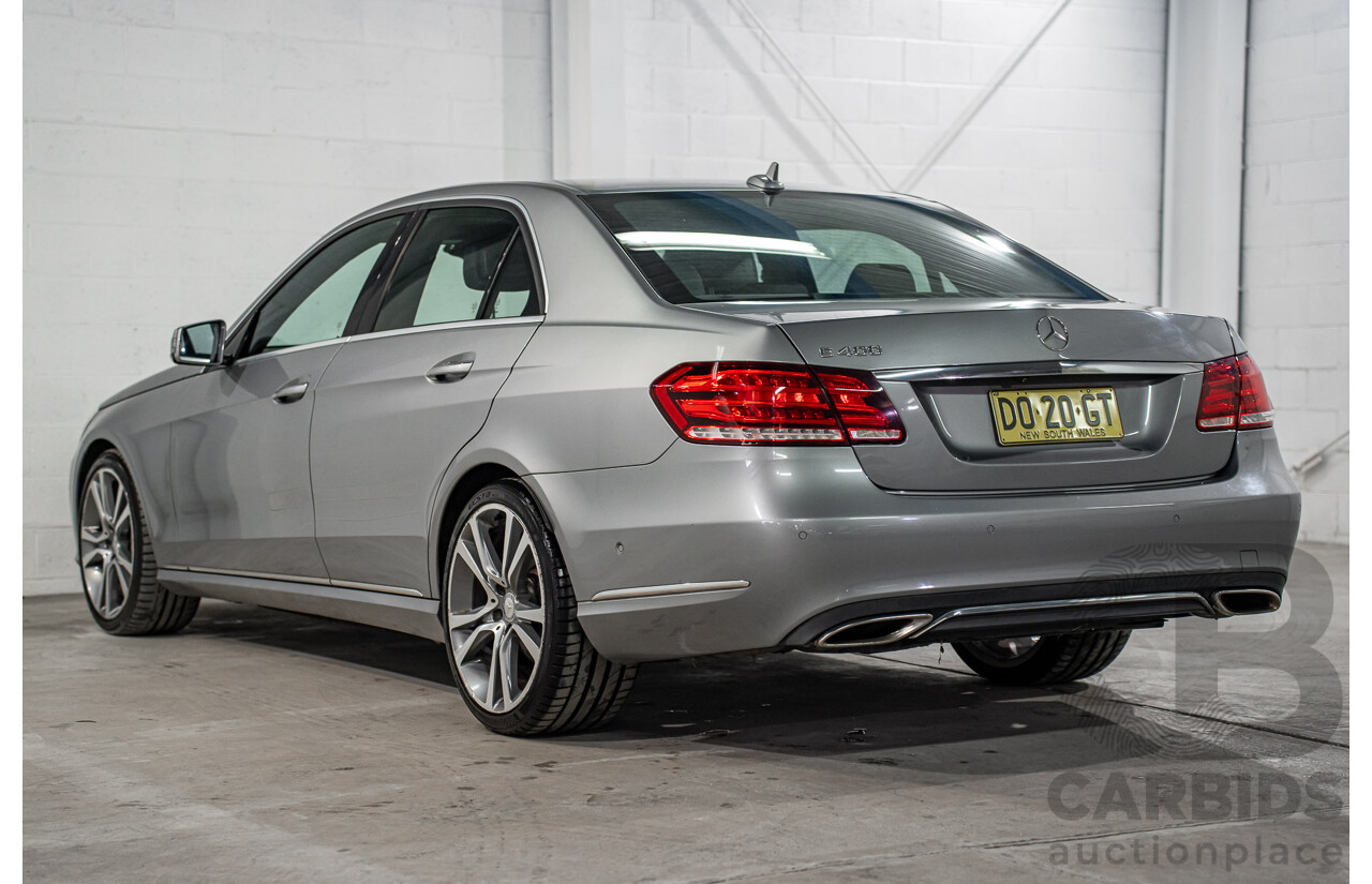 7/2014 Mercedes-Benz E400  212 MY14 4d Sedan Palladium Silver Twin Turbo V6 3.0L