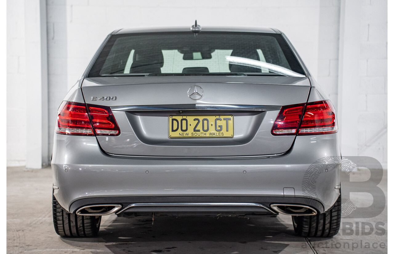 7/2014 Mercedes-Benz E400  212 MY14 4d Sedan Palladium Silver Twin Turbo V6 3.0L