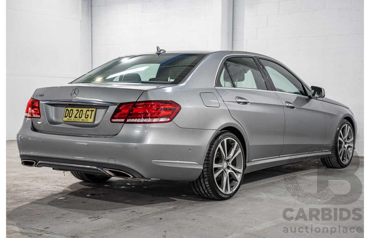7/2014 Mercedes-Benz E400  212 MY14 4d Sedan Palladium Silver Twin Turbo V6 3.0L
