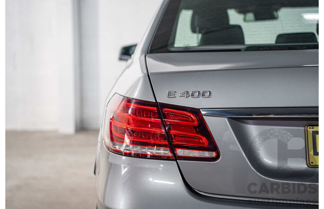 7/2014 Mercedes-Benz E400  212 MY14 4d Sedan Palladium Silver Twin Turbo V6 3.0L