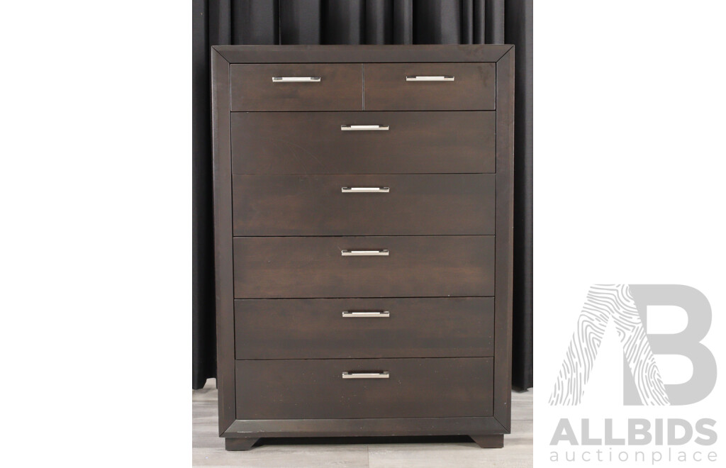 Modern Timber Six Drawer Tall Boy by Dine Art Inc