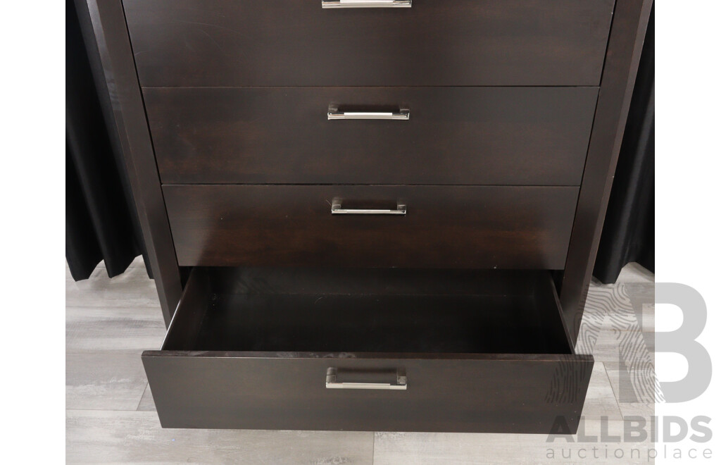 Modern Timber Six Drawer Tall Boy by Dine Art Inc