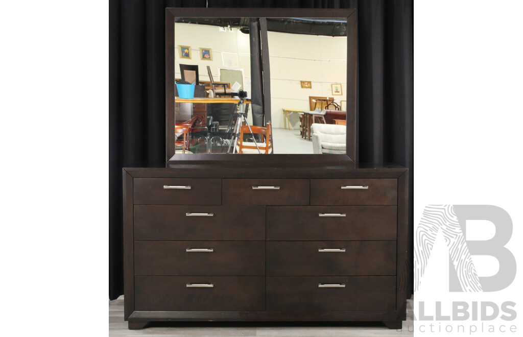 Large Mirrored Back Sideboard by Dine Art Inc