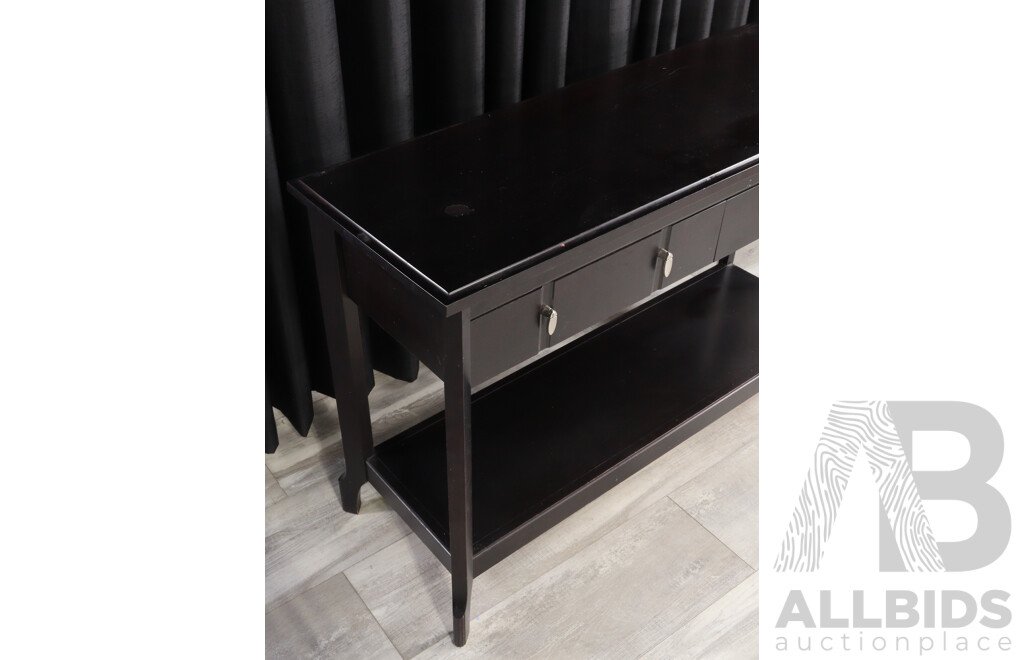 Modern Timber Two Drawer Hall Table by Villageois Furniture