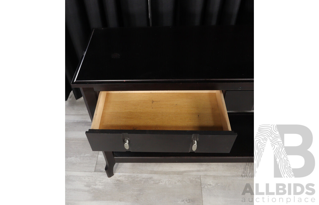 Modern Timber Two Drawer Hall Table by Villageois Furniture