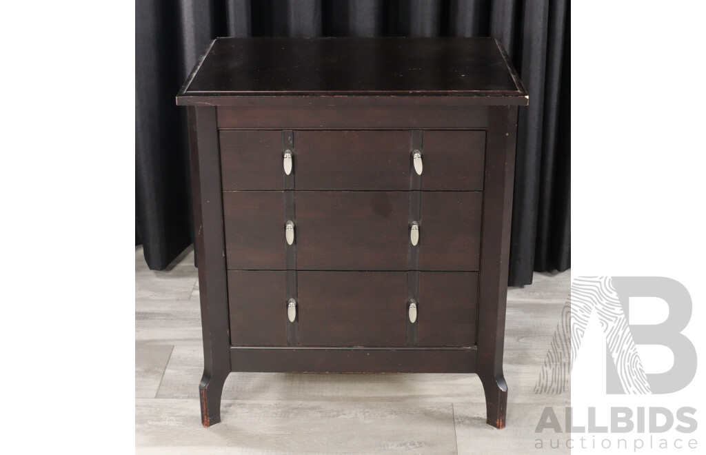 Pair of Three Drawer Bedsides by Villageois Furniture