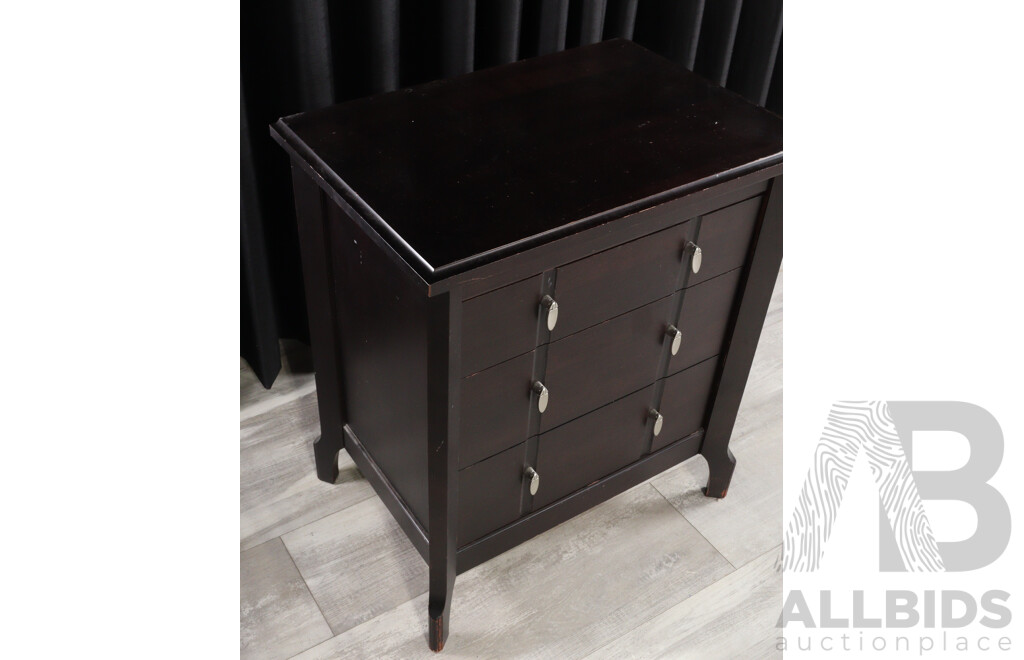 Pair of Three Drawer Bedsides by Villageois Furniture