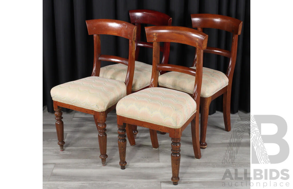 Set of Four Victorian Mahogany Dining Chairs