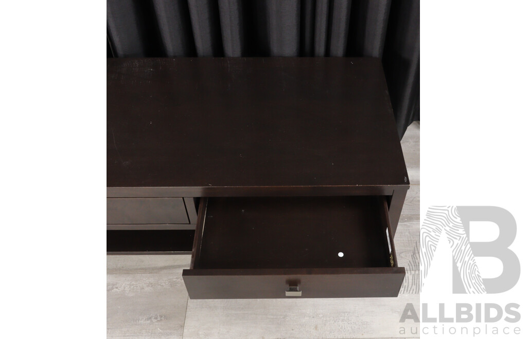 Painted Modern Two Drawer Coffee Table by Dine Art Inc