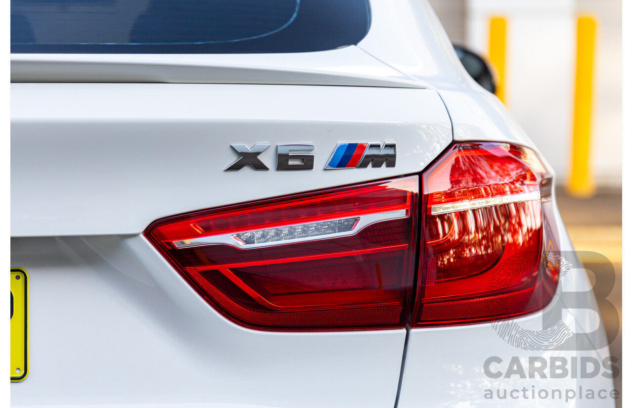 8/2015 BMW X6 M F86 4d Coupe Alpine White Twin Turbo V8 4.4L